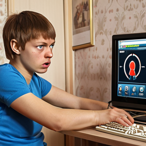 Home 7 **
"A determined Valorant player in a typical Russian apartment, troubleshooting internet connection issues. The scene includes a computer screen displaying a speed test, a frustrated expression, and common Russian household items. Focus on the problem-solving aspect and the realistic setting."
**