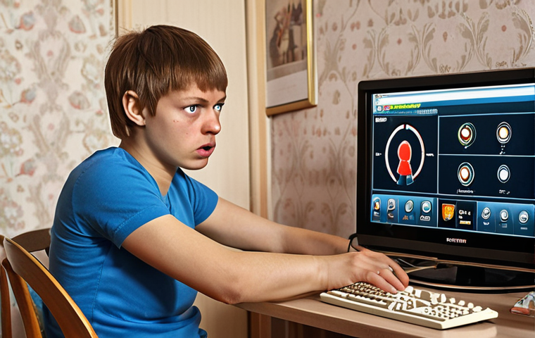 **
"A determined Valorant player in a typical Russian apartment, troubleshooting internet connection issues. The scene includes a computer screen displaying a speed test, a frustrated expression, and common Russian household items. Focus on the problem-solving aspect and the realistic setting."
**